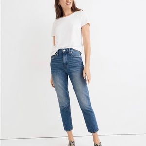 Madewell High-Rise Slim Crop Boyjean, Lavern Wash